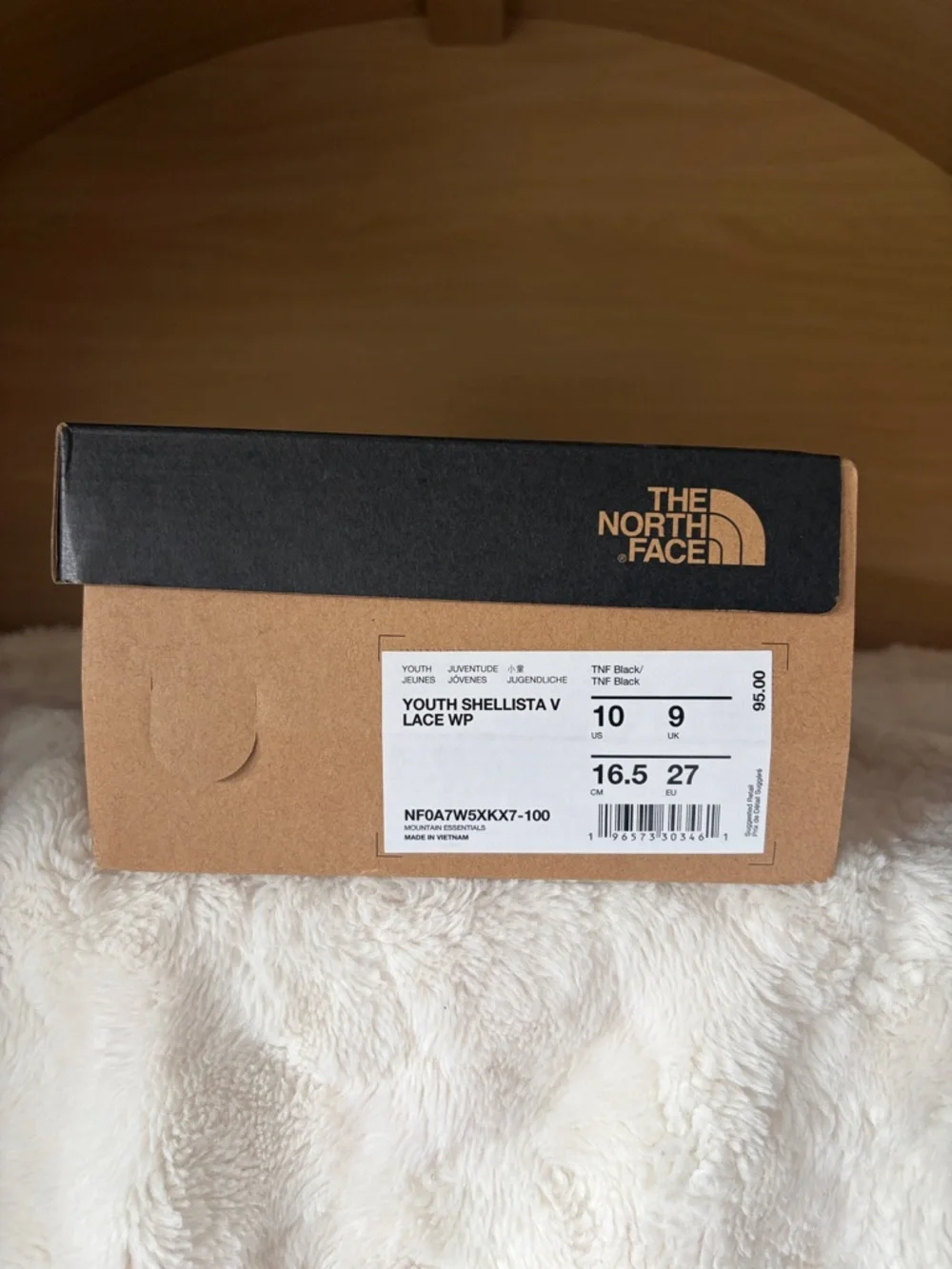 ✨$55✨The North Face Teen Shellista Lace V Boot | Black | Kids 10 (NIB)